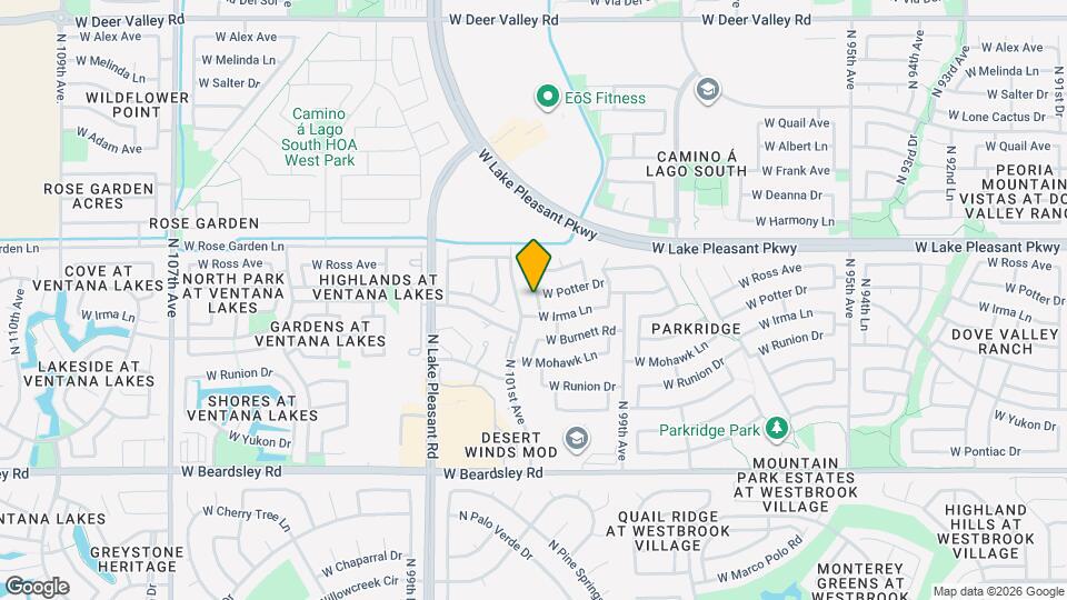 20732 N 100th Ln Map and Location Details