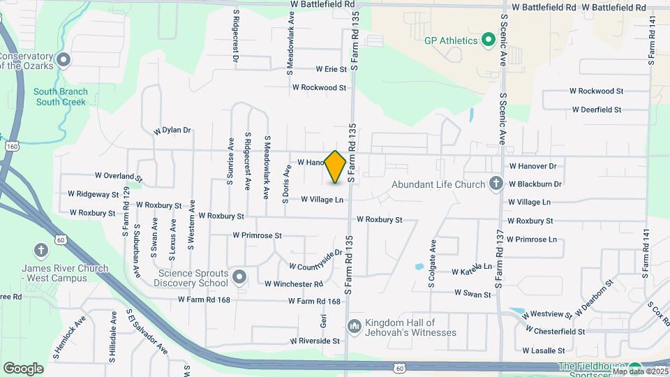 3497 S Christy Ct Map and Location Details