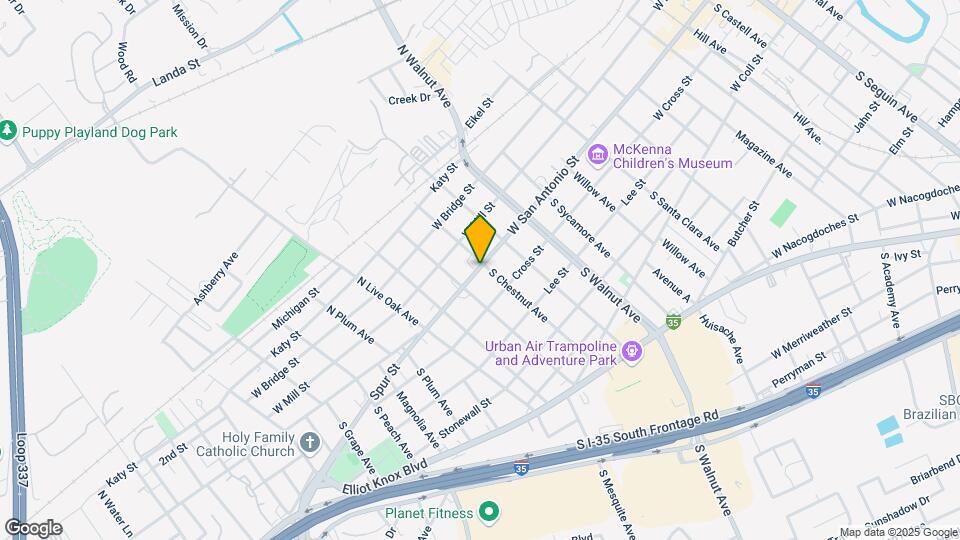 1313 W San Antonio St Map and Location Details
