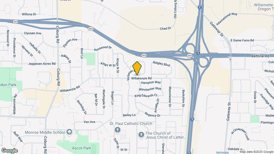 3323 Willakenzie Rd Map and Location Details