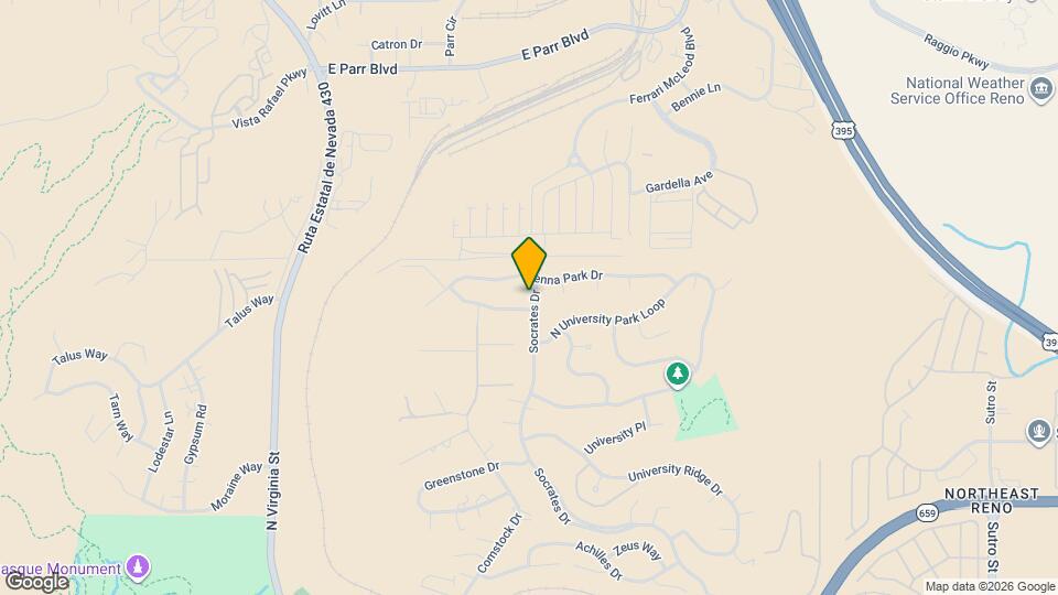 3575 Socrates Dr Map and Location Details