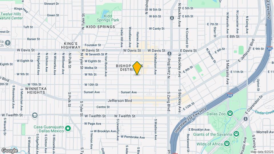 422 W 9th St Map and Location Details