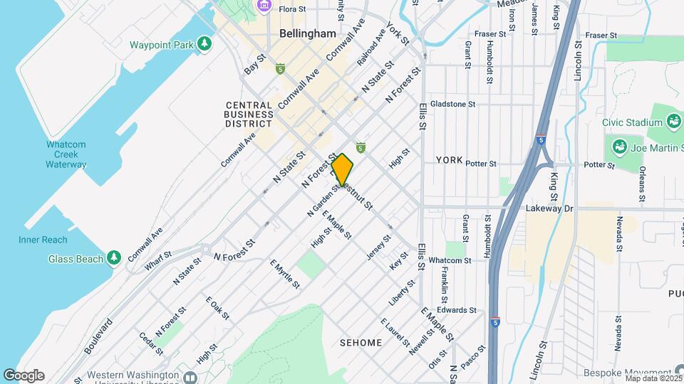 1124 N Garden St, Unit 1124 Studio Map and Location Details
