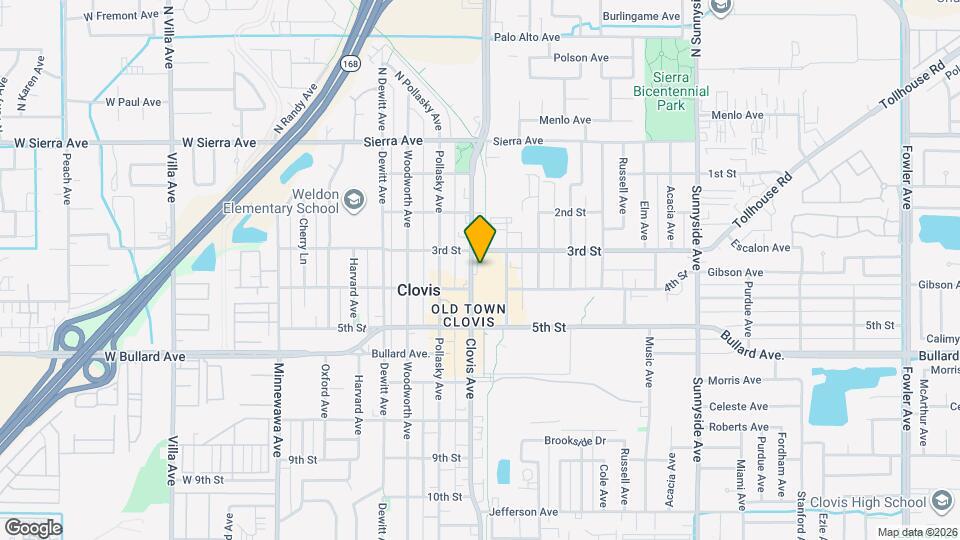 325 Clovis Ave Map and Location Details