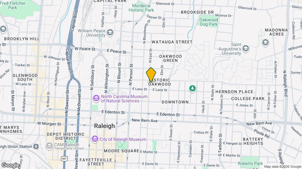 310 N East St Map and Location Details