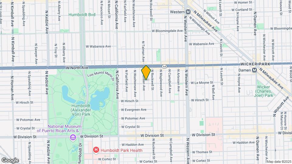 1501 N Talman Ave Map and Location Details