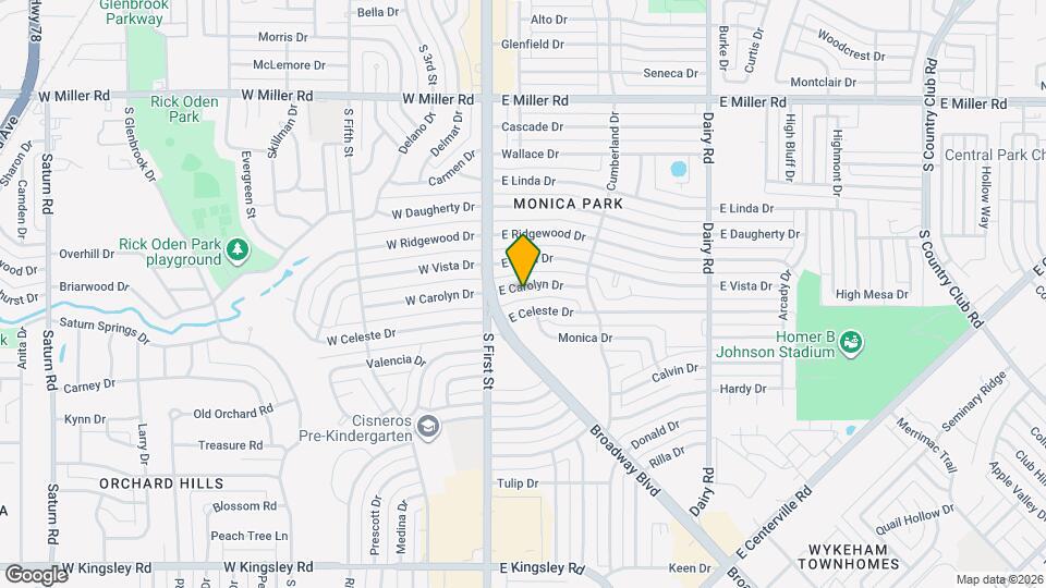 202 E Carolyn Dr Mapa y Detalles de la Ubicación