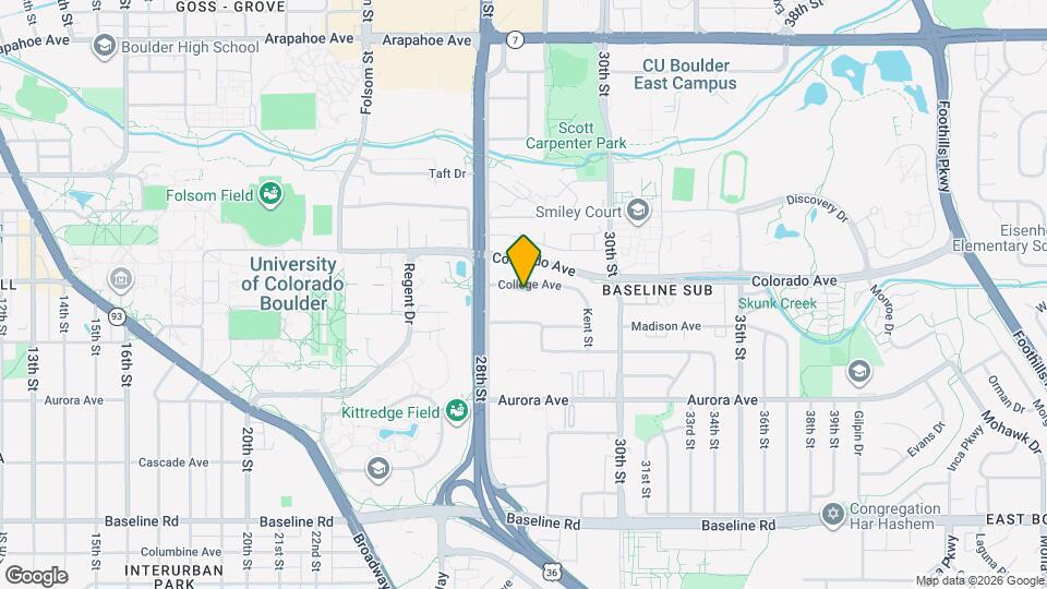 2890 E College Ave Map and Location Details