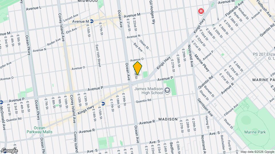 1689 E 21st St Map and Location Details