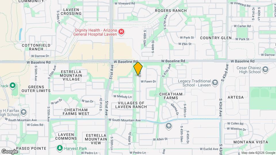 7722 S 48th Ln Map and Location Details