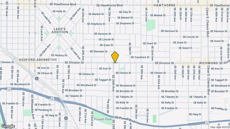 2530 SE 26th Ave Map and Location Details