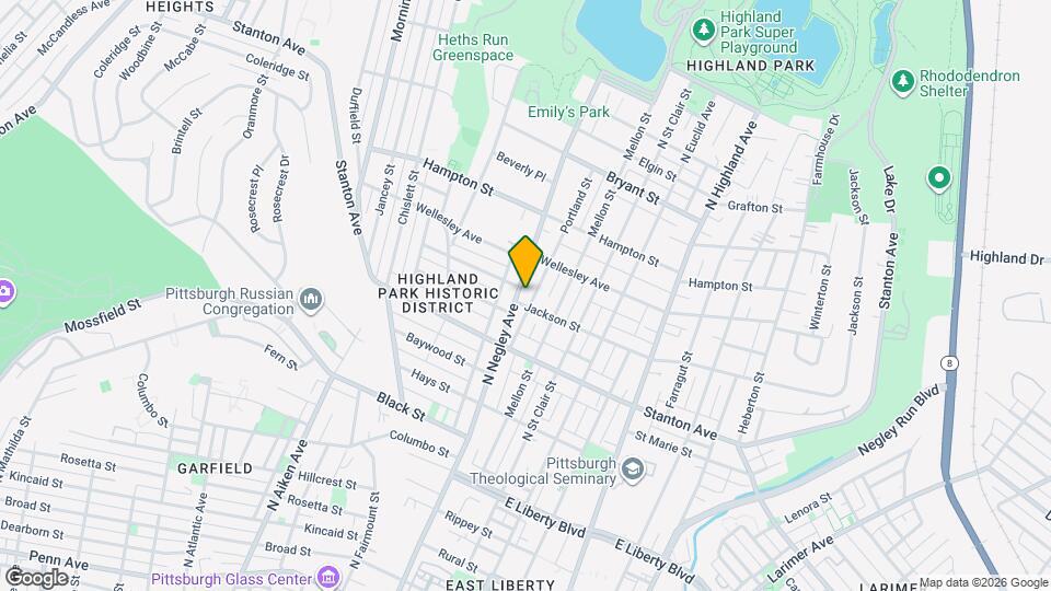 918 N Negley Ave Map and Location Details