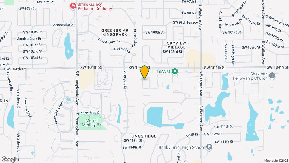 10608 S Blackwelder Ave Map and Location Details