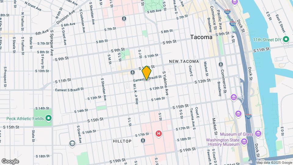 1207 S J St Mapa y Detalles de la Ubicación