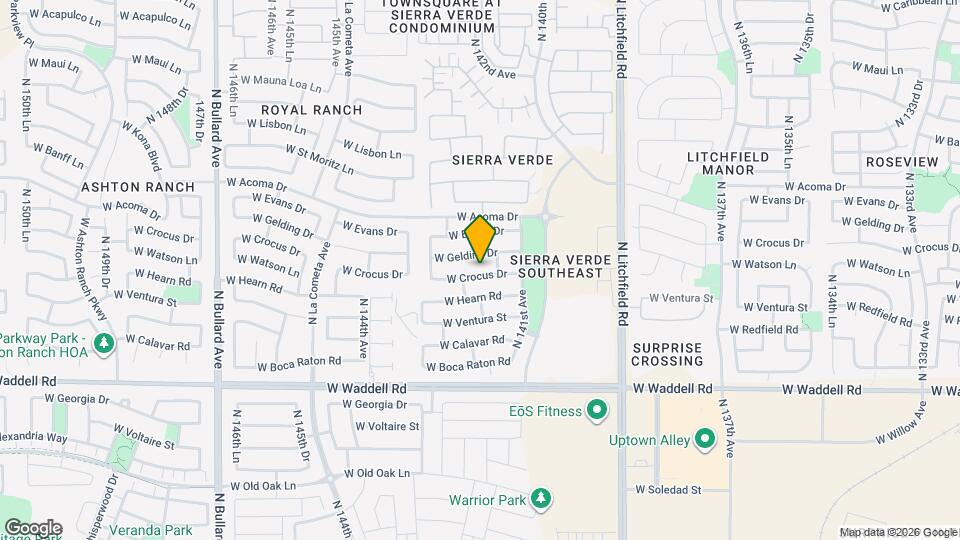 14174 W Crocus Dr Map and Location Details