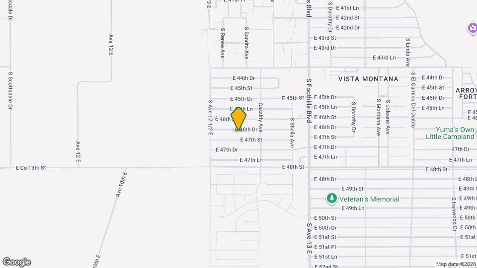 12617 E 46th Dr Map and Location Details