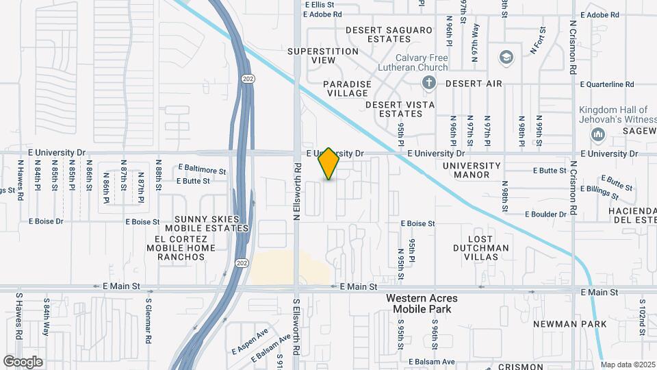 305 N 93rd St Map and Location Details