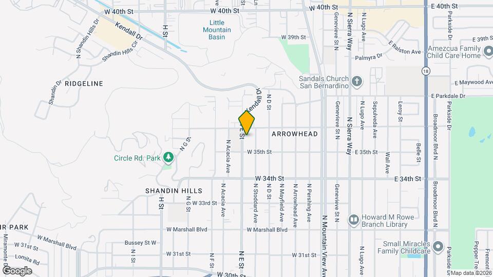 3551 N E St, Unit 3551 Mapa y Detalles de la Ubicación