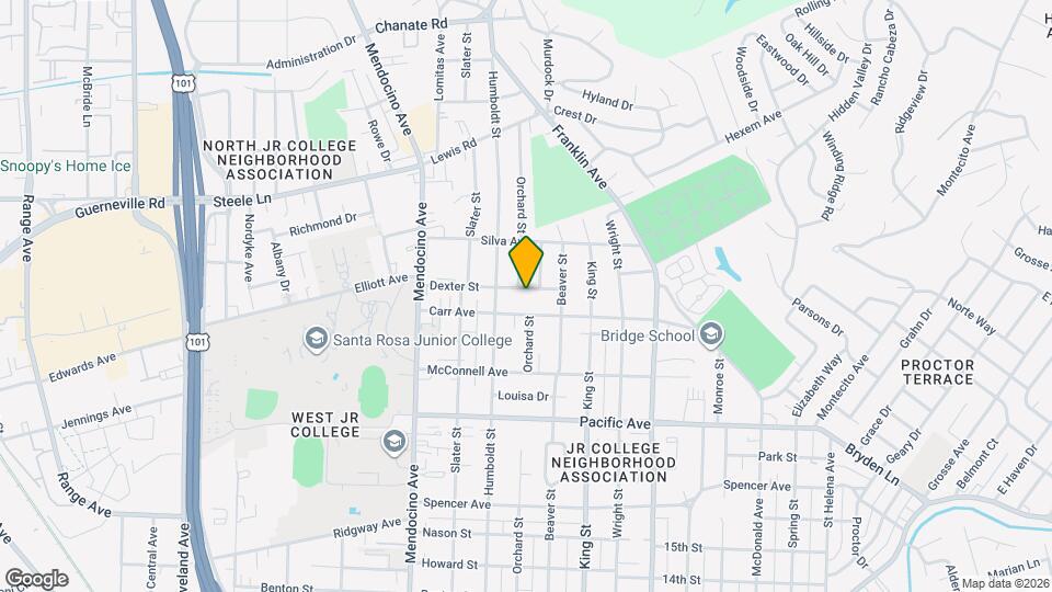 746 Dexter St, Unit A Map and Location Details