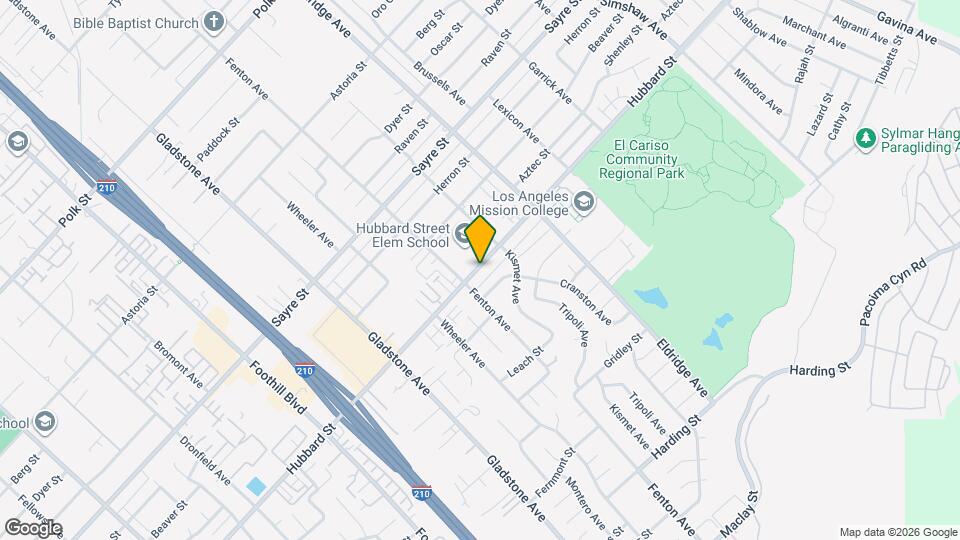 13344 Hubbard St Mapa y Detalles de la Ubicación