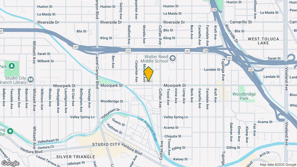 11747-11753 Moorpark St Map and Location Details