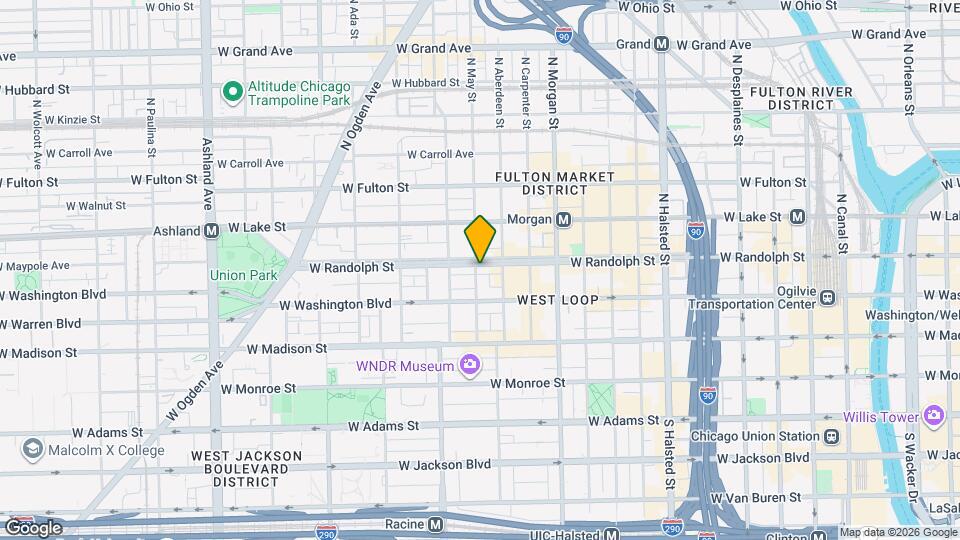 1123 W Randolph St Map and Location Details