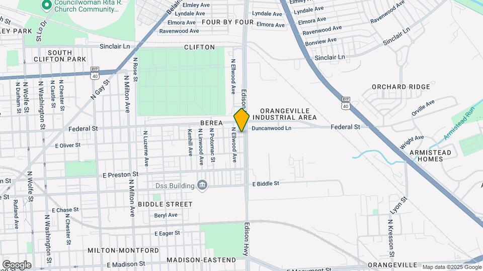 1500 Edison Hwy, Unit 2 Map and Location Details