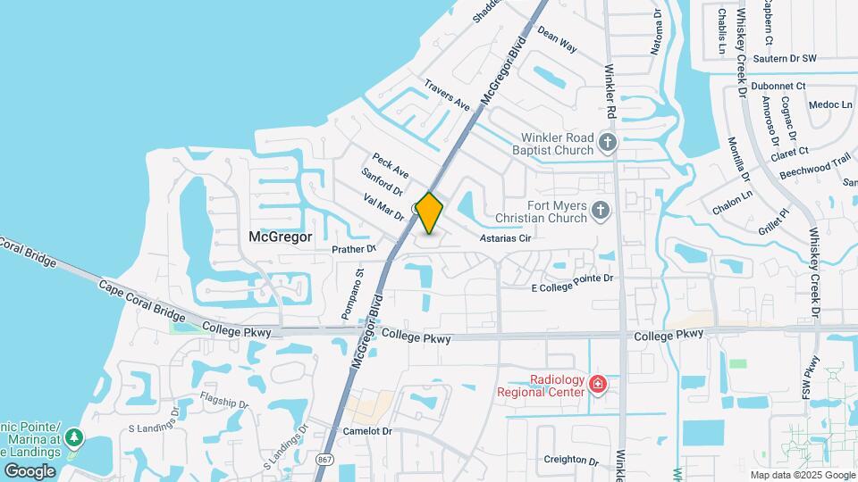 12515 McGregor Blvd, Unit 12515 McGregor Blvd. #205 Mapa y Detalles de la Ubicación