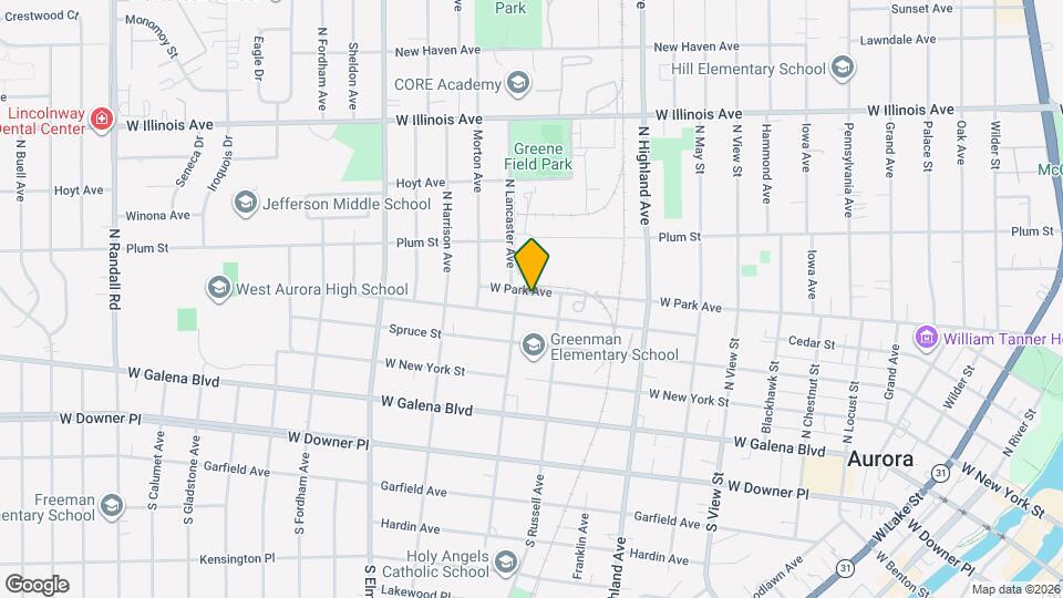 722 W Park Ave Map and Location Details