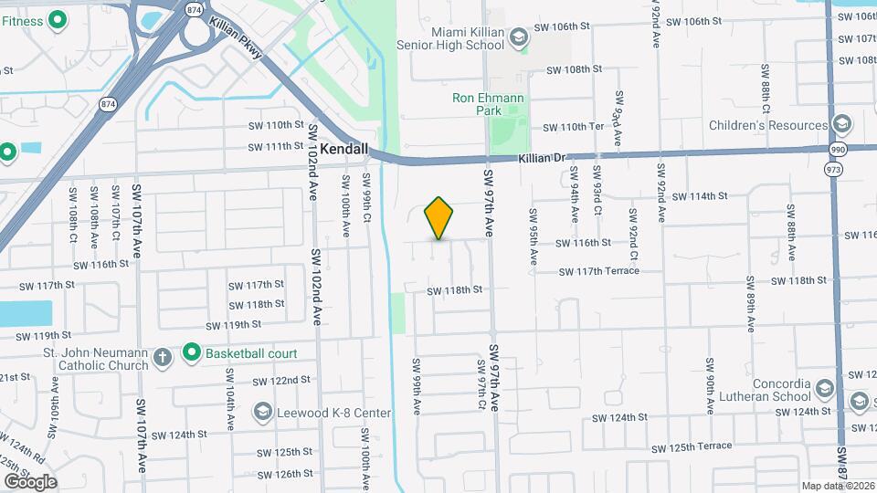 11521 SW 98th Ct Map and Location Details