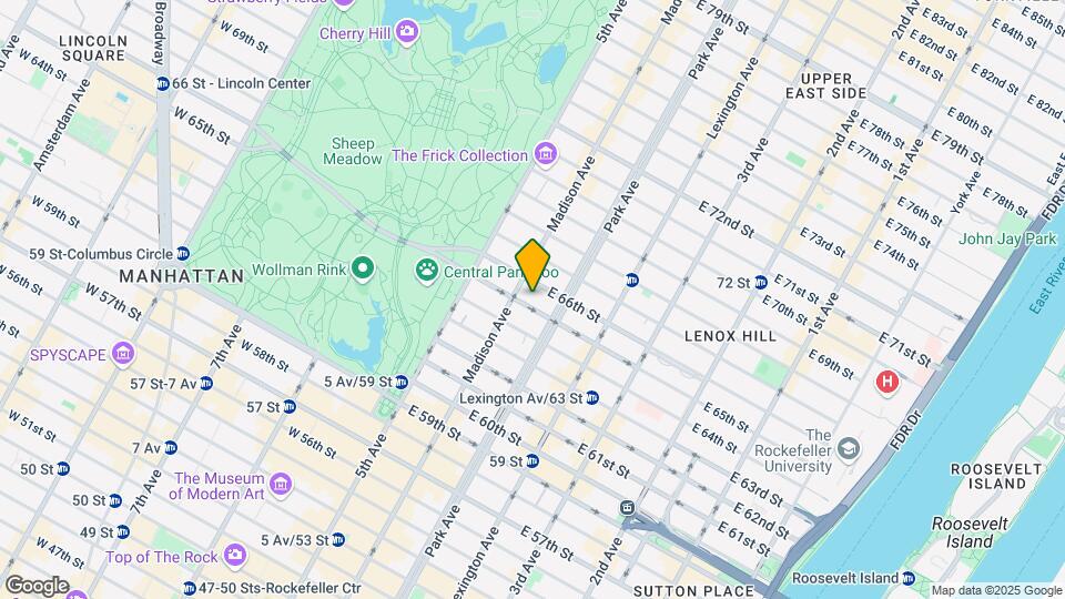 35 E 65th St Map and Location Details