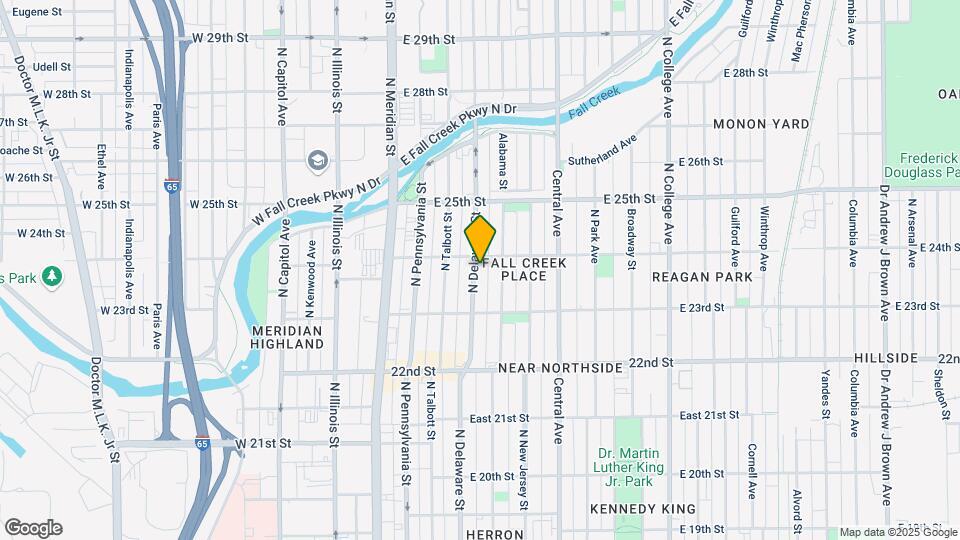 2349 N Delaware St Map and Location Details