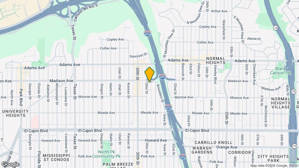 4575 Ohio St Map and Location Details