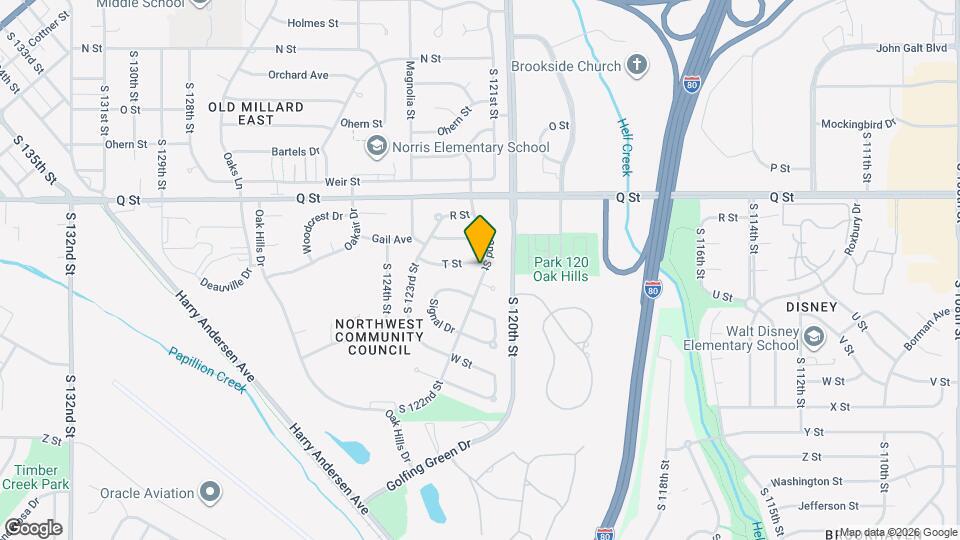 5508 S 122nd St Map and Location Details