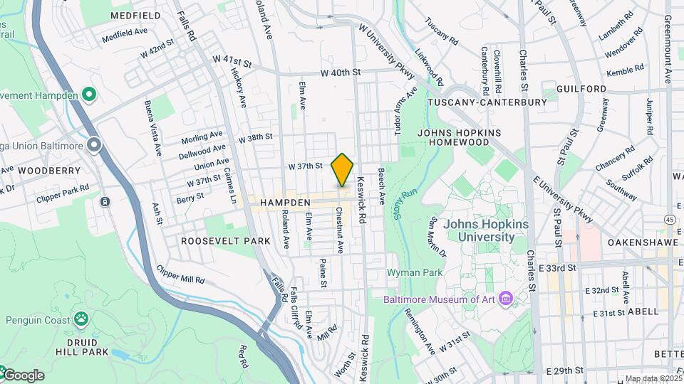 3611 Chestnut Ave Map and Location Details