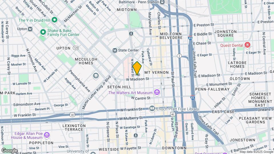 220 W Madison St Map and Location Details