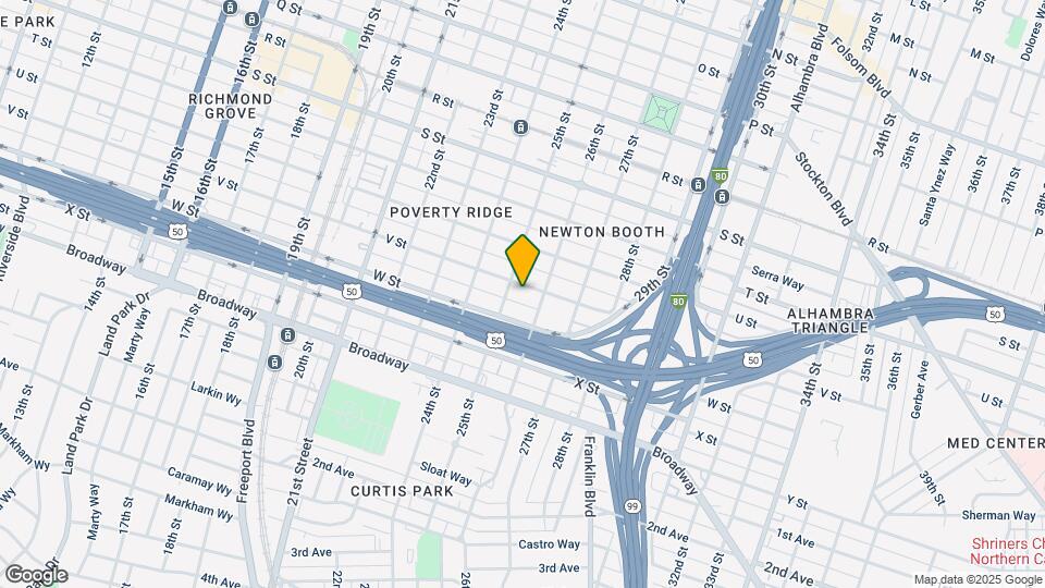 2512 V St Map and Location Details