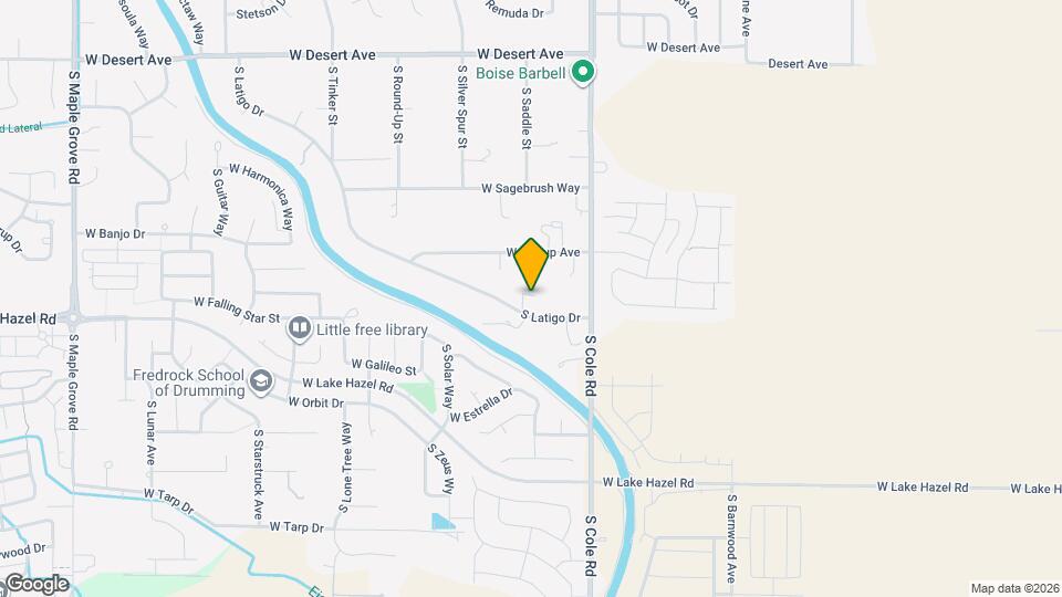 6208 S Latigo Dr Map and Location Details