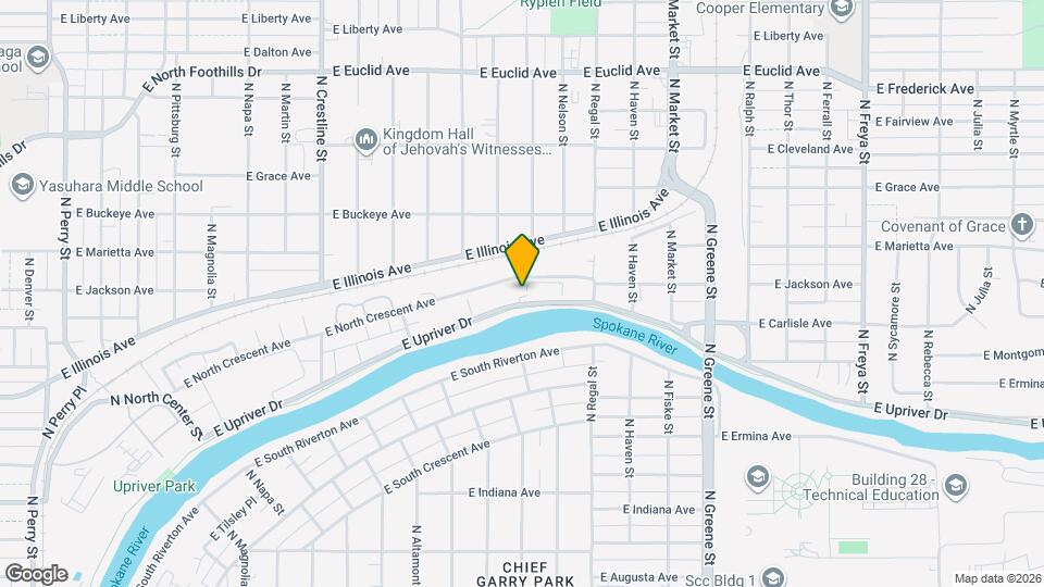 2605 E Upriver Dr Map and Location Details