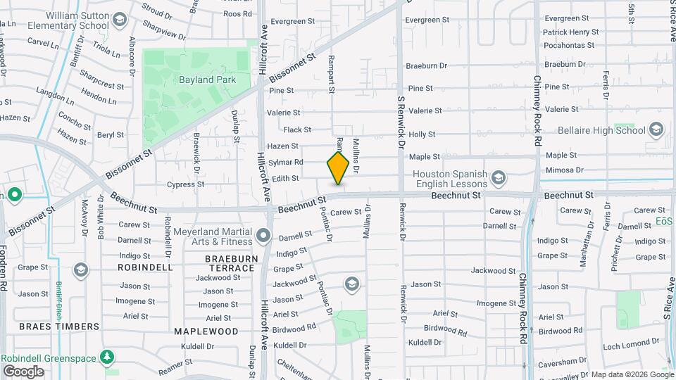 5566 Beechnut St Map and Location Details