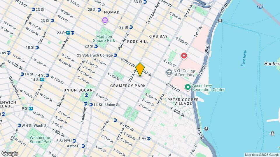 220 E 22nd St-Unit -1J Map and Location Details