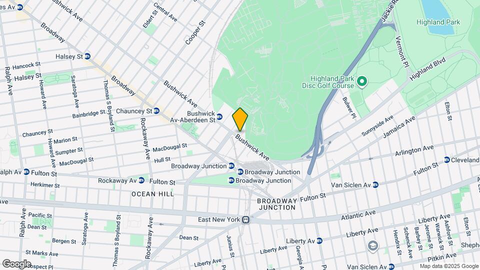 1603 Bushwick Ave, Unit 2 Map and Location Details