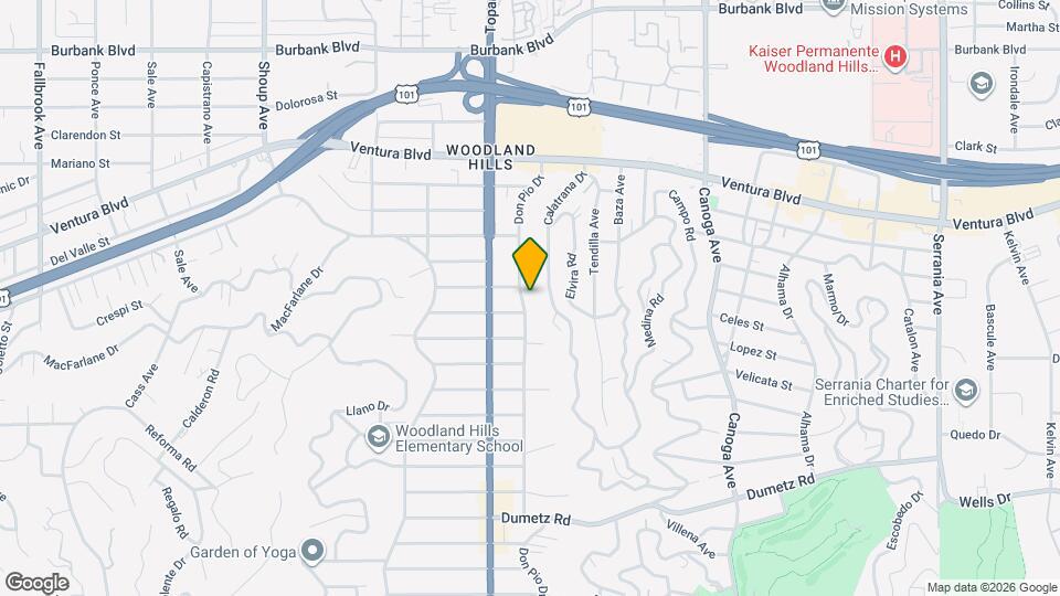 5176 Don Pio Dr Map and Location Details