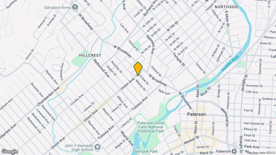 512 Union Ave Map and Location Details