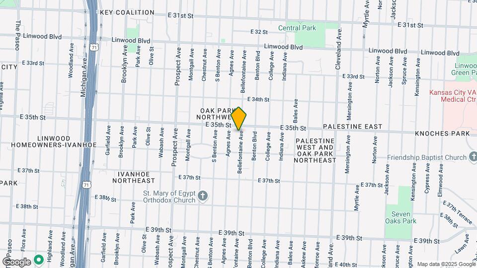 3514 Bellefontaine Ave Map and Location Details
