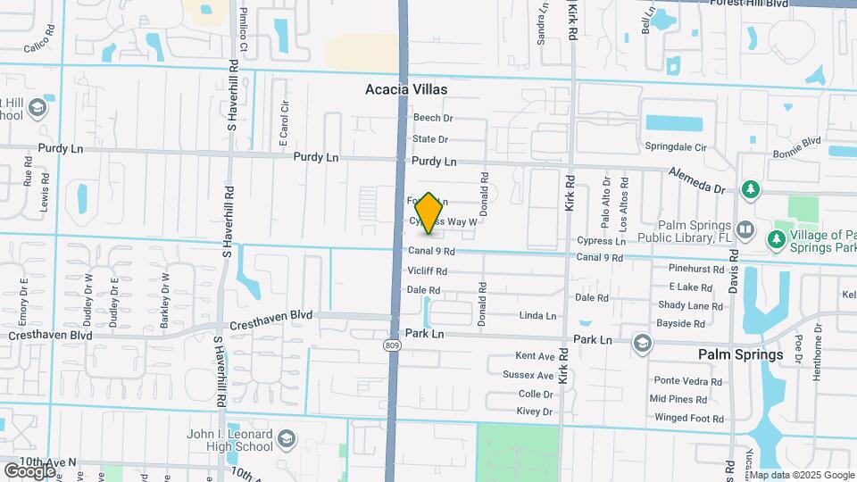 451 Cypress Way W Map and Location Details