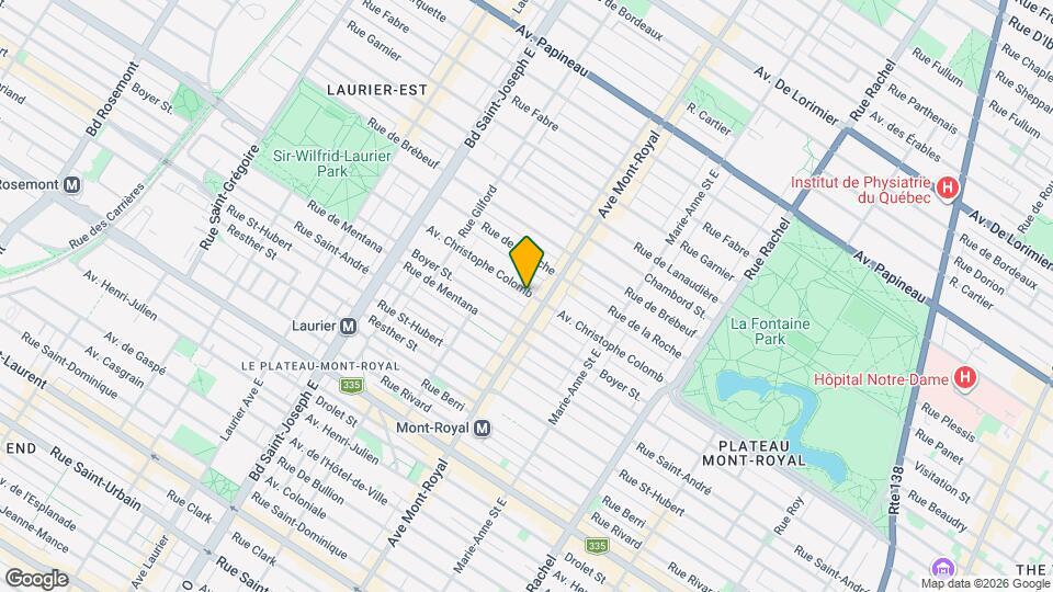 4520 Christophe-Colomb Av Map and Location Details