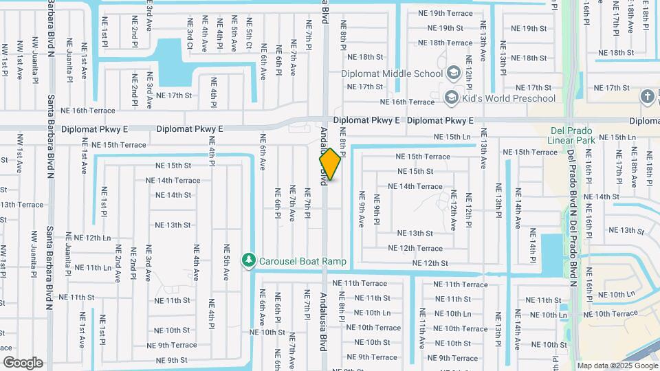 1413 Andalusia Blvd Map and Location Details