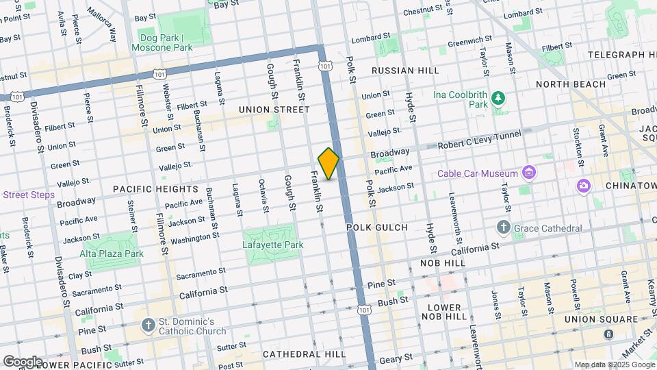 1745 Pacific Ave Map and Location Details