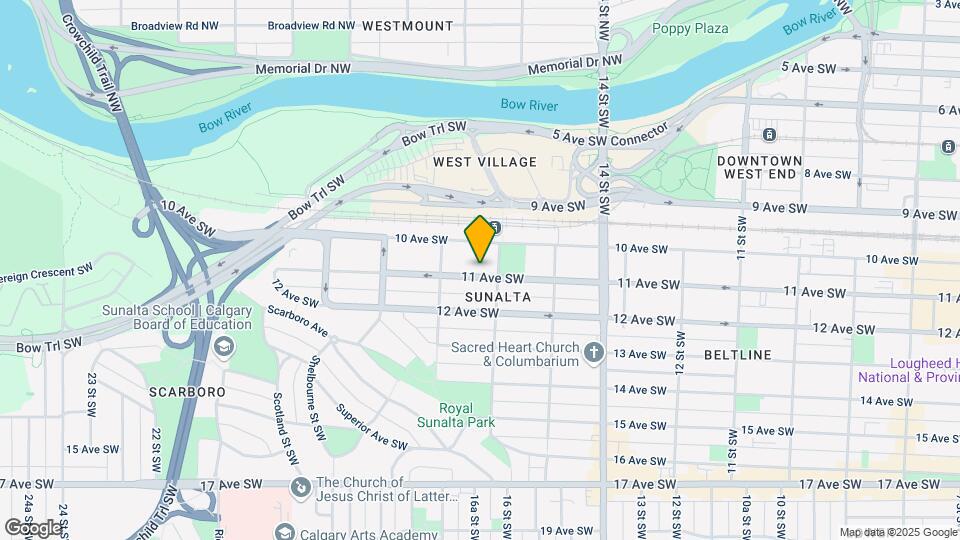 1710 11 Ave SW Map and Location Details